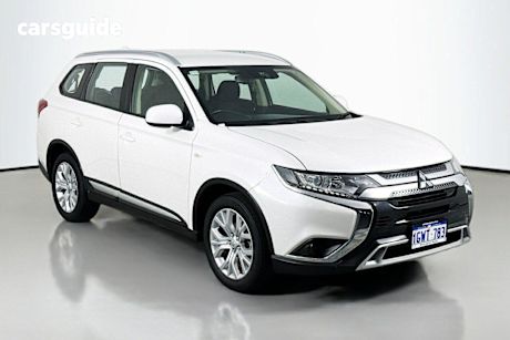 White 2019 Mitsubishi Outlander Wagon Es 7 Seat (2Wd)