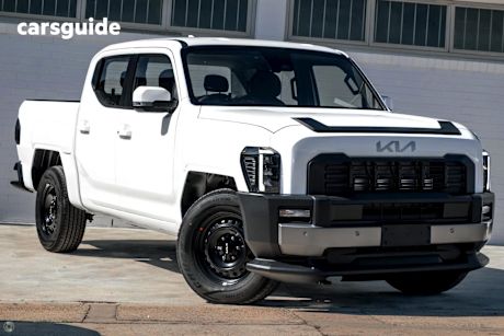 White 2025 Kia Tasman Ute Tray S 4X4