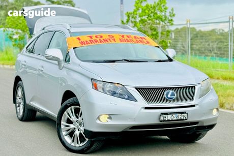 Silver 2009 Lexus RX450H Wagon Sports