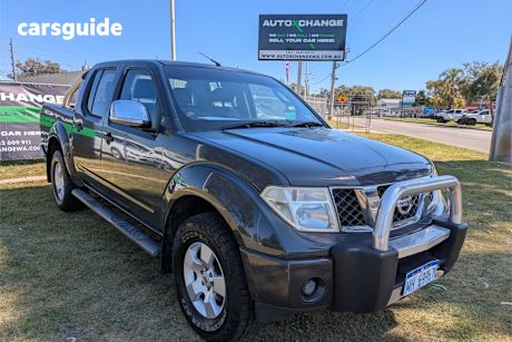 Grey 2008 Nissan Navara Dual Cab Pick-up St-X (4X4)