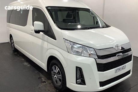 White 2020 Toyota HiAce Bus Slwb Commuter (12 Seats)