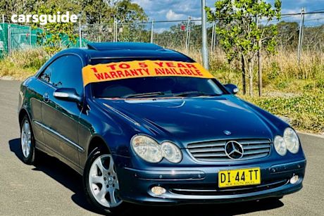 Blue 2004 Mercedes-Benz CLK320 Coupe Avantgarde