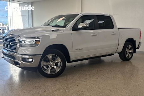 White 2024 Ram 1500 Crew Cab Utility Laramie (W/Sunroof) Mhev