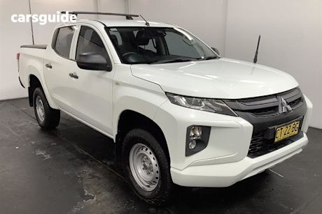 White 2018 Mitsubishi Triton Double Cab Pick Up Glx Adas (4X4)