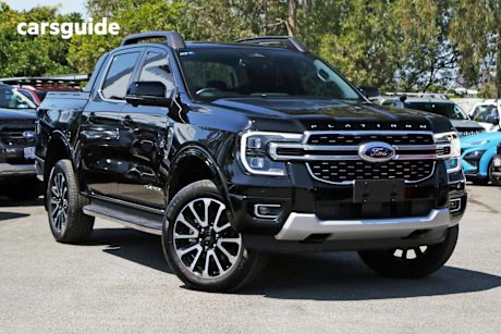 Black 2024 Ford Ranger Ute Tray PLATINUM 4X4