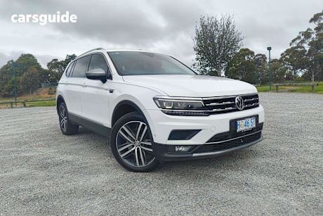 White 2018 Volkswagen Tiguan SUV 140TDI HIGHLINE ALLSPACE 4WD