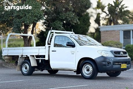 White 2009 Toyota Hilux Cab Chassis Workmate
