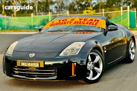 Black 2006 Nissan 350Z Convertible Roadster Touring