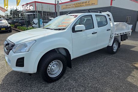 White 2018 Isuzu D-MAX Ute Tray SX (4X2) TF MY18
