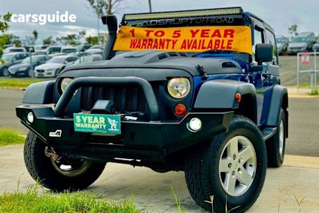 Blue 2009 Jeep Wrangler Hardtop Unlimited Renegade (4X4)