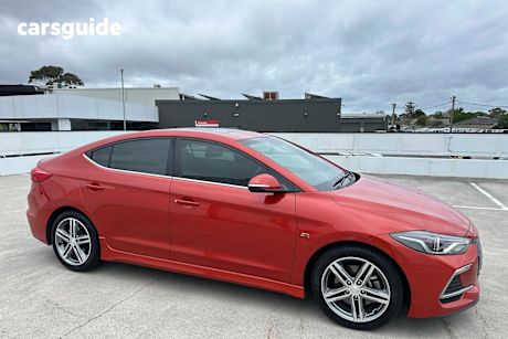 Orange 2017 Hyundai Elantra Sedan SR TURBO F