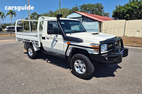 White 2018 Toyota Landcruiser Ute Tray WORKMATE 4X4