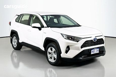 White 2021 Toyota RAV4 Wagon Gx (2Wd) Hybrid