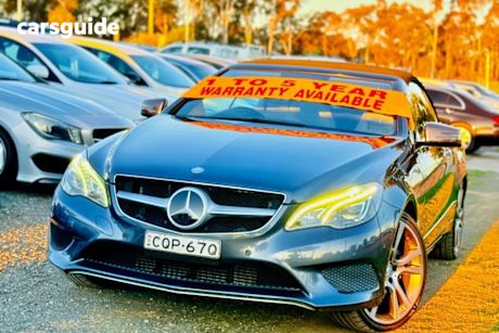 Grey 2013 Mercedes-Benz E250 Cabriolet