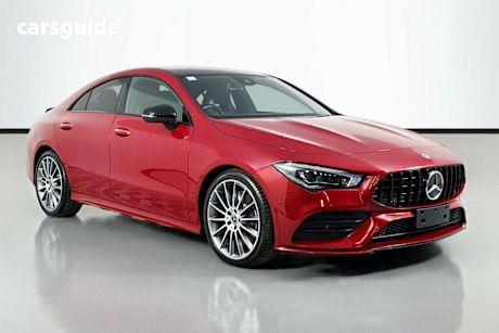 Red 2022 Mercedes-Benz CLA250 Coupe 4Matic
