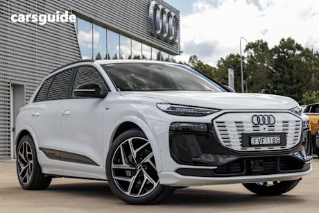 White 2025 Audi Q6 E-Tron SUV 4WD