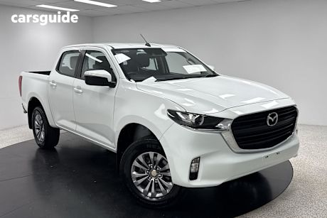 White 2023 Mazda BT-50 Ute Tray XT 4X4