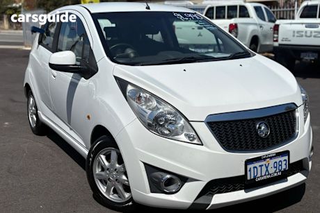 White 2011 Holden Barina Spark Hatch CD F