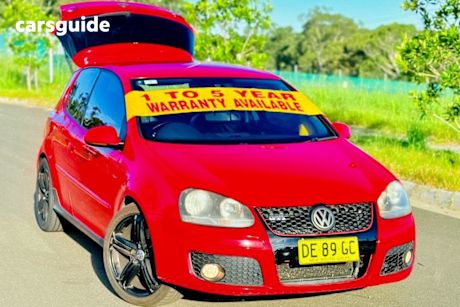 Red 2007 Volkswagen Golf Hatchback Gti