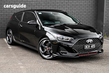 Black 2019 Hyundai Veloster Hatch TURBO PREMIUM F