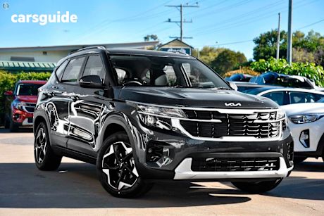 Grey 2025 Kia Seltos SUV SPORT F