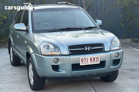 Green 2007 Hyundai Tucson SUV CITY R