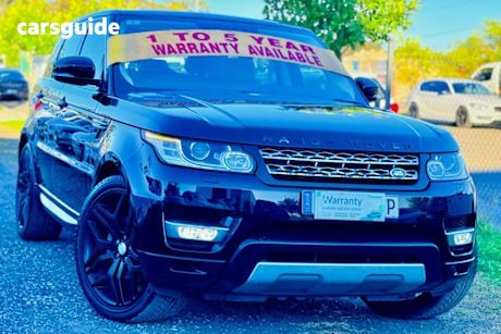 Black 2013 Land Rover Range Rover Sport Wagon 3.0 V6 Sc Hse