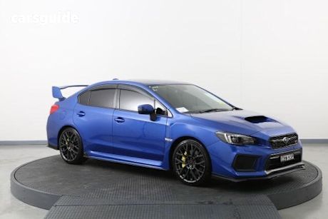 Blue 2019 Subaru WRX Sedan Sti Premium (Wing) (Awd)