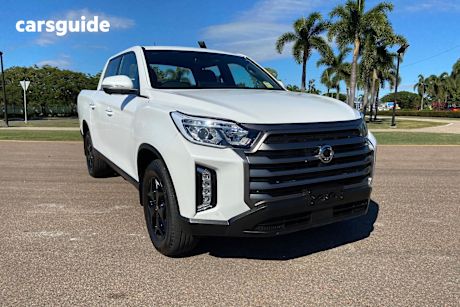 White 2024 Ssangyong Musso Ute Tray ULTIMATE 4X4