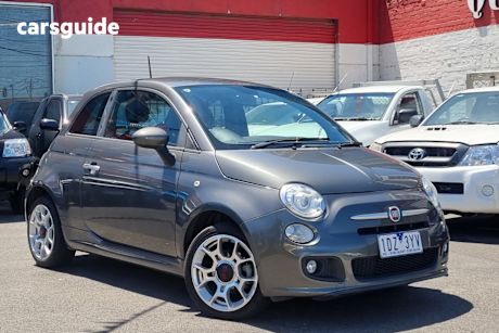 Grey 2015 Fiat 500 Hatchback S