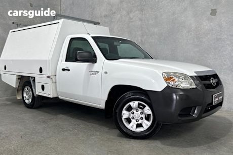 White 2010 Mazda BT-50 Ute Tray DX R