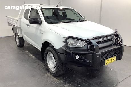 White 2020 Isuzu D-MAX Space Cab Chassis Sx (4X4)