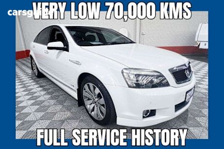 White 2012 Holden Caprice Sedan V R