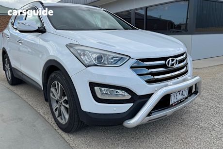 White 2012 Hyundai Santa FE SUV ELITE 4X4