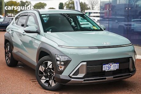 Green 2025 Hyundai Kona SUV HYBRID ELITE F