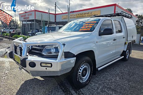 White 2013 Volkswagen Amarok Ute Tray TDI420 4X4