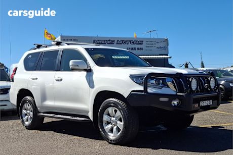 White 2018 Toyota Landcruiser Prado SUV GXL 4X4