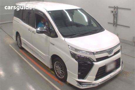 White 2019 Toyota Voxy Commercial HYBRID ZS KIRAMEKI 2