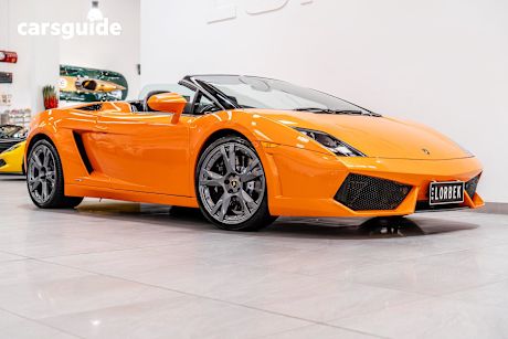 Orange 2009 Lamborghini Gallardo Convertible Spyder