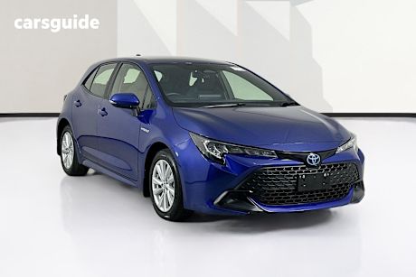 Blue 2023 Toyota Corolla Hatchback Ascent Sport Hybrid