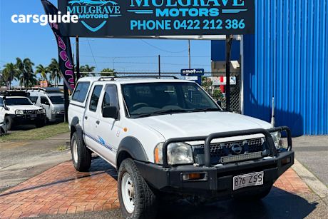 White 2005 Nissan Navara Dual Cab Pick-up Dx (4X4)