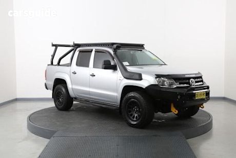 Silver 2020 Volkswagen Amarok Dual Cab Utility Tdi500 V6 Core 4Motion