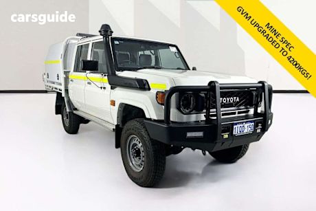 White 2023 Toyota Landcruiser Double Cab Chassis Lc79 Workmate