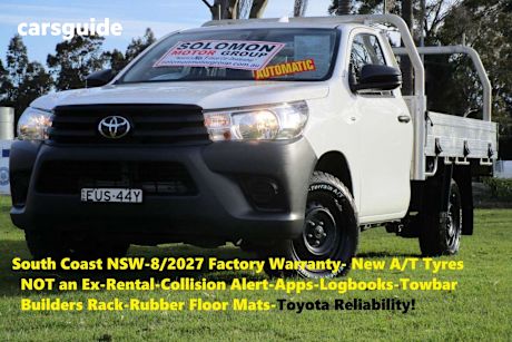 White 2022 Toyota Hilux Cab Chassis Workmate (4X2)