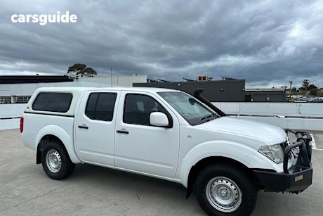 White 2013 Nissan Navara Ute Tray RX 4X4