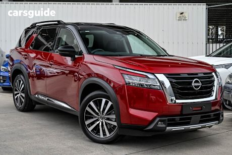 Red 2023 Nissan Pathfinder SUV TI-L 4X4