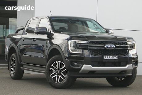 Black 2025 Ford Ranger Ute Tray SPORT 4X4