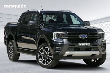 Black 2025 Ford Ranger Ute Tray WILDTRAK 4X4