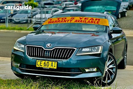Grey 2016 Skoda Superb Wagon 162 Tsi