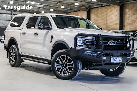 White 2022 Ford Ranger Ute Tray SPORT 4X4